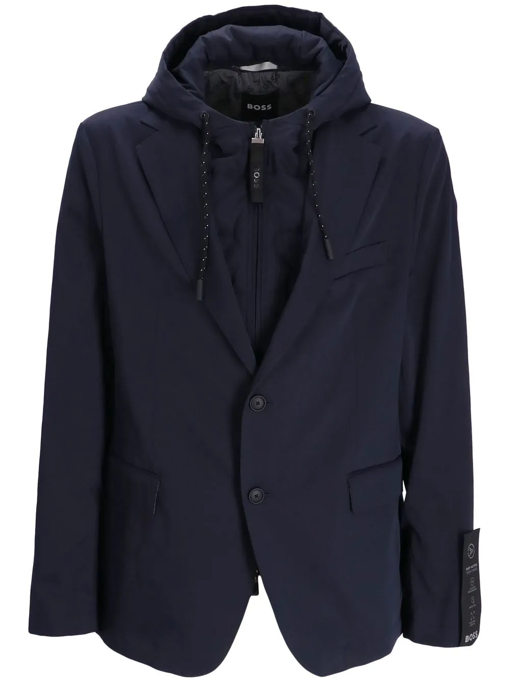 

BOSS hooded long-sleeve blazer - Blue
