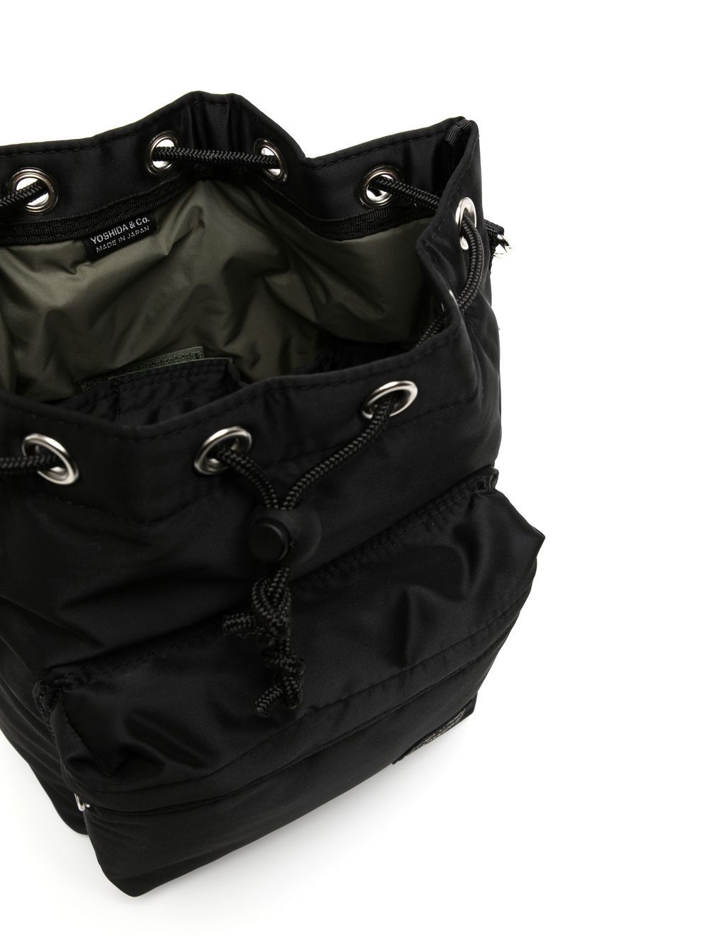 Shop Porter-yoshida & Co Drawstring-fastening Tote Bag In Black