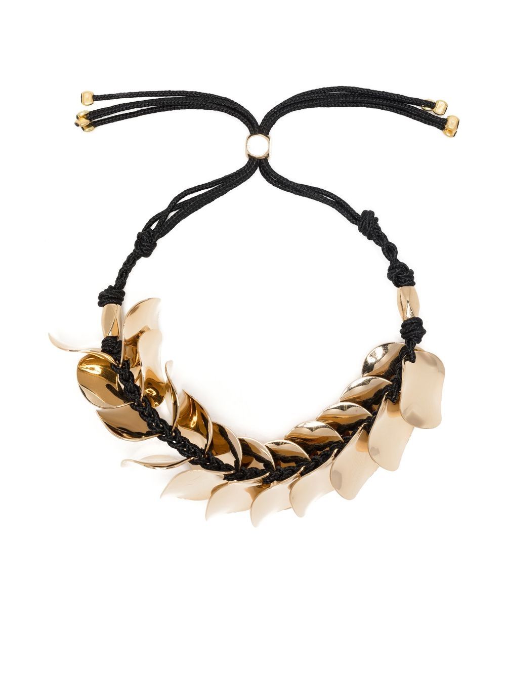 

Isabel Marant braided leaf-pendant bracelet - Gold