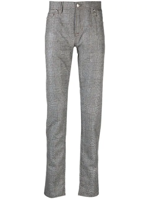 Sartoria Tramarossa pantalones rectos con cuadros estampados