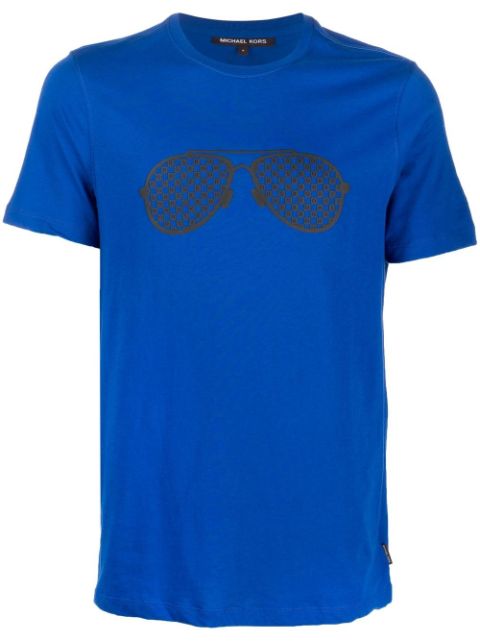 Michael Kors - Sunglasses-print round-neck T-shirt