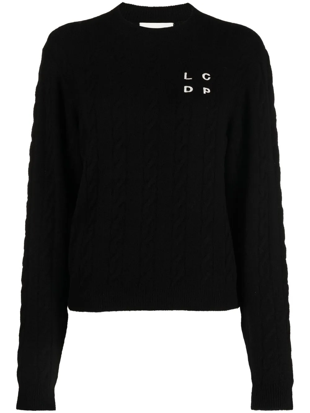 

Les Coyotes De Paris logo-print crew neck jumper - Black