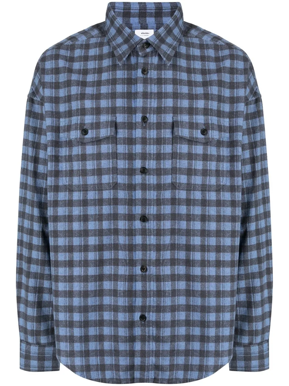 

visvim checked long-sleeve shirt - Blue