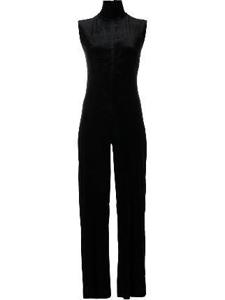 Norma kamali sale velvet jumpsuit