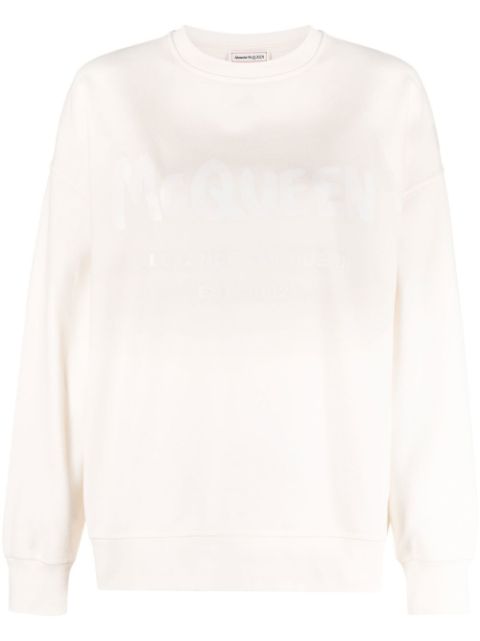 Alexander McQueen logo-print cotton sweatshirt Women