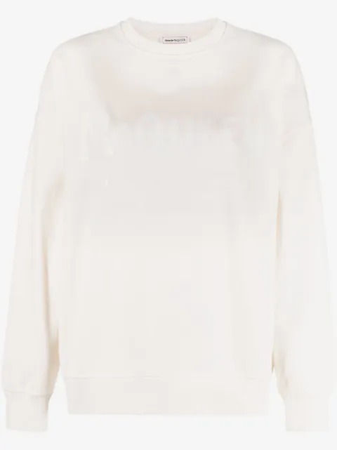 Alexander McQueen logo-print cotton sweatshirt
