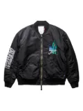 Liberaiders graphic-print bomber jacket - Black