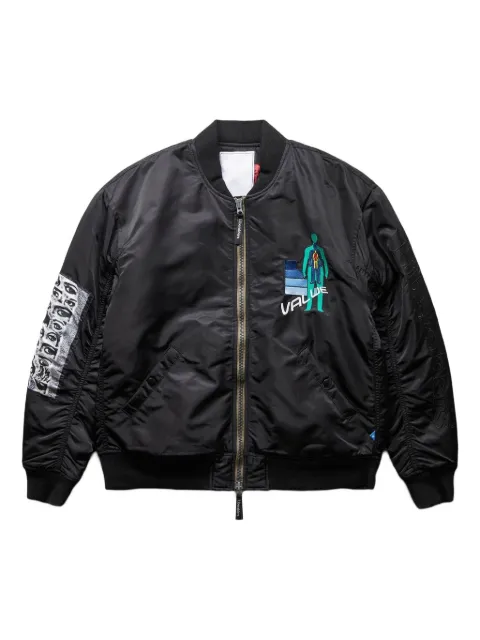 Liberaiders graphic-print bomber jacket
