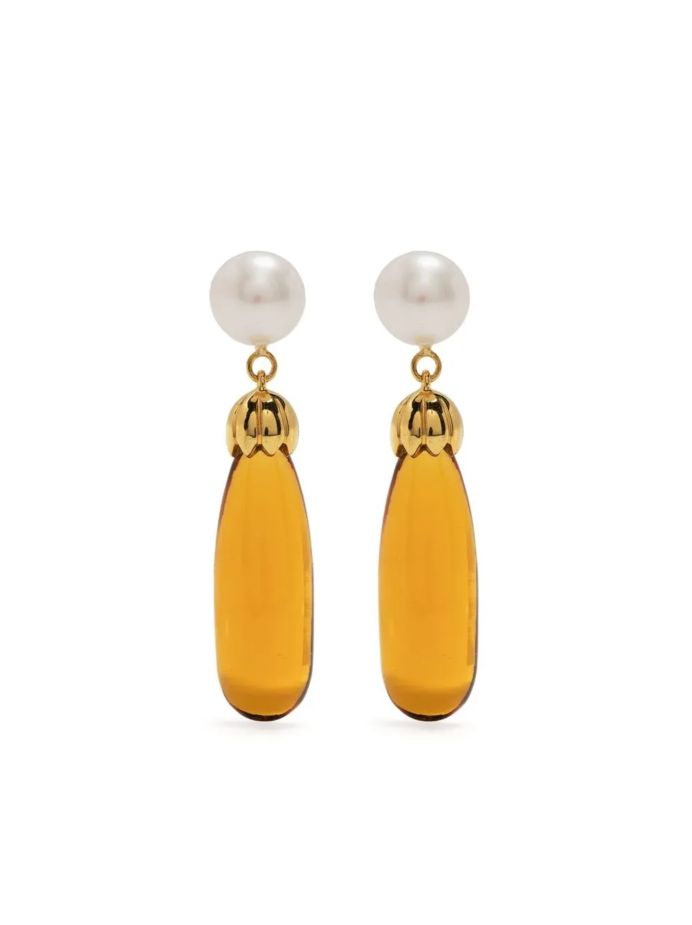 

Daphine Helena drop earrings - Brown