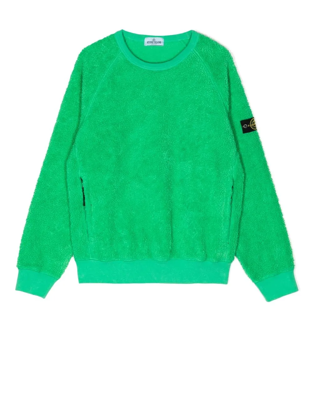 

Stone Island Junior Compass-patch fleece sweatshirt - Green