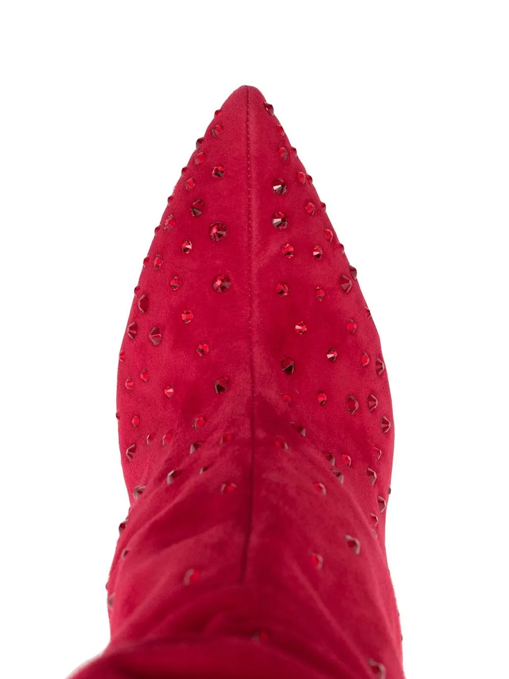 Paris Texas Holly Studded 110mm Boots In Red
