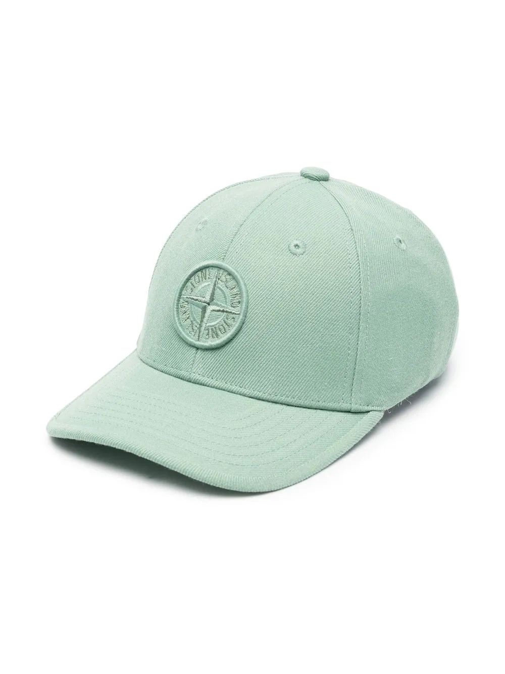 

Stone Island Junior embroidered-logo detail baseball cap - Green