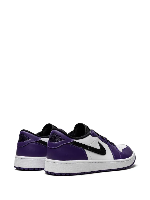 Purple and white jordan on sale 1