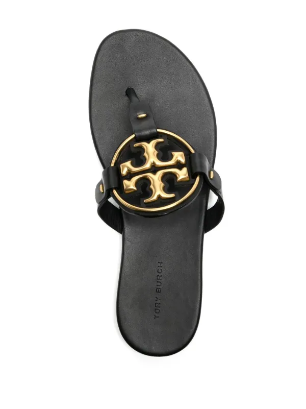 Tory Burch Miller logo-plaque Sandals - Farfetch