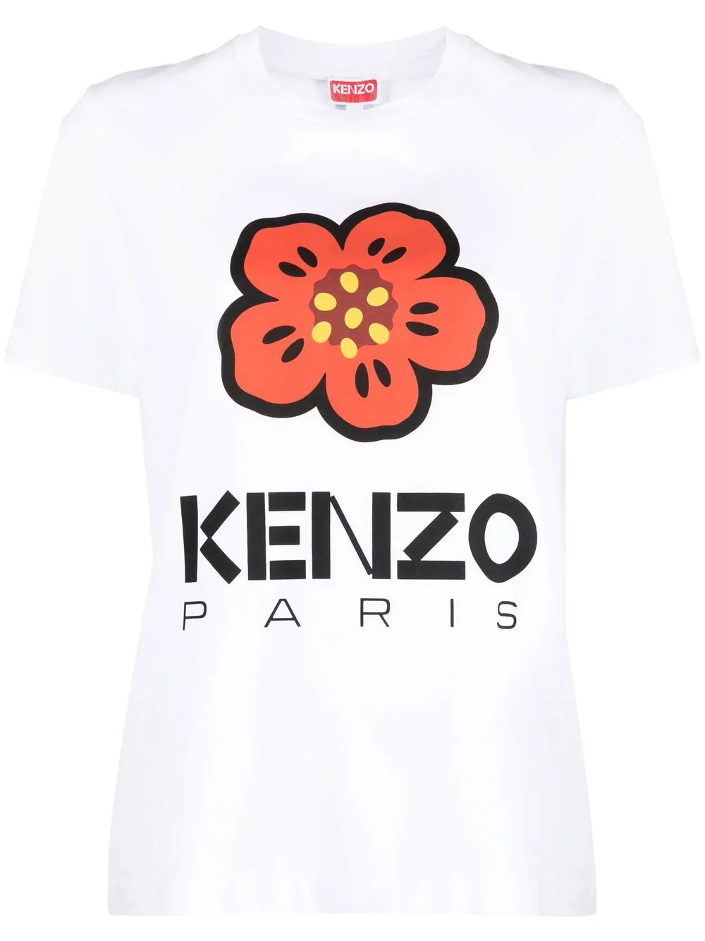 Shop Kenzo Boke Flower-print T-shirt In White