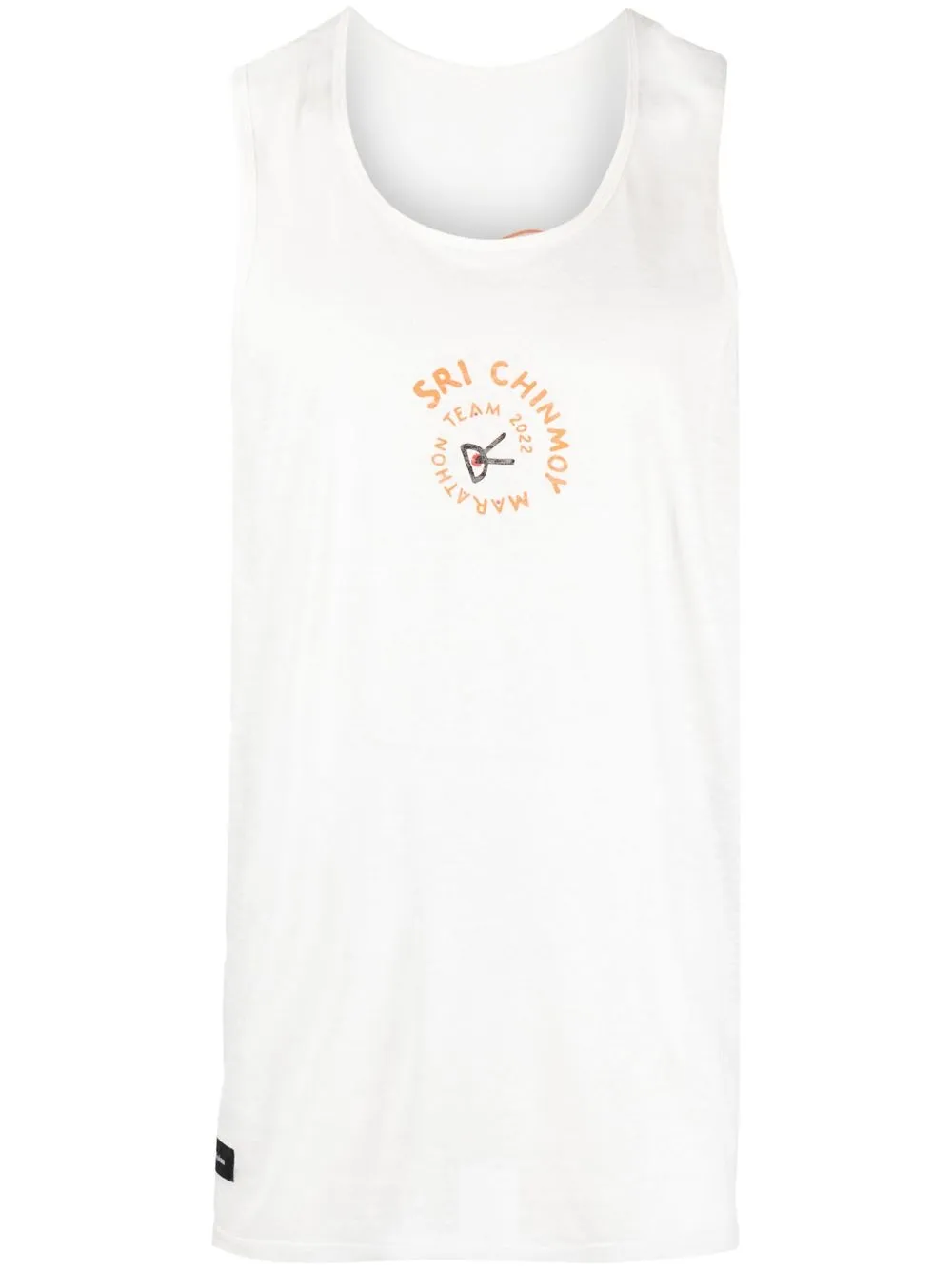 

District Vision sleeveless logo print T-shirt - White