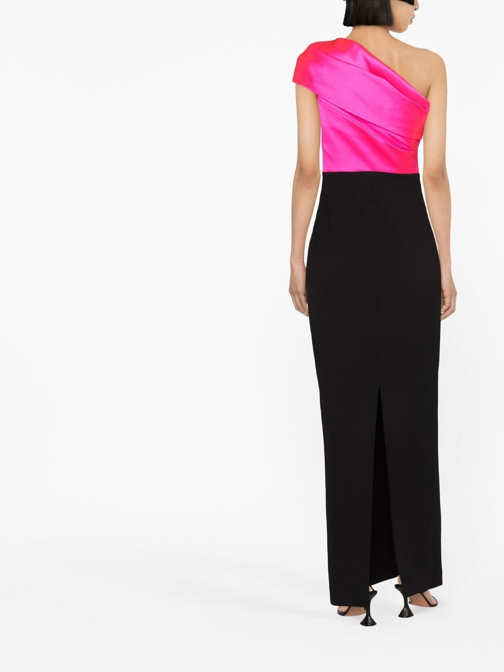 Shop Solace London Selia One-shoulder Maxi Dress In Rosa