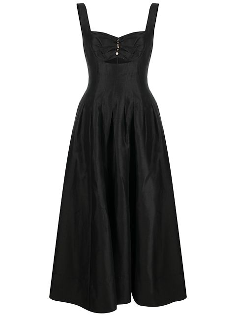 Aje Divinity Pearl Pin midi dress