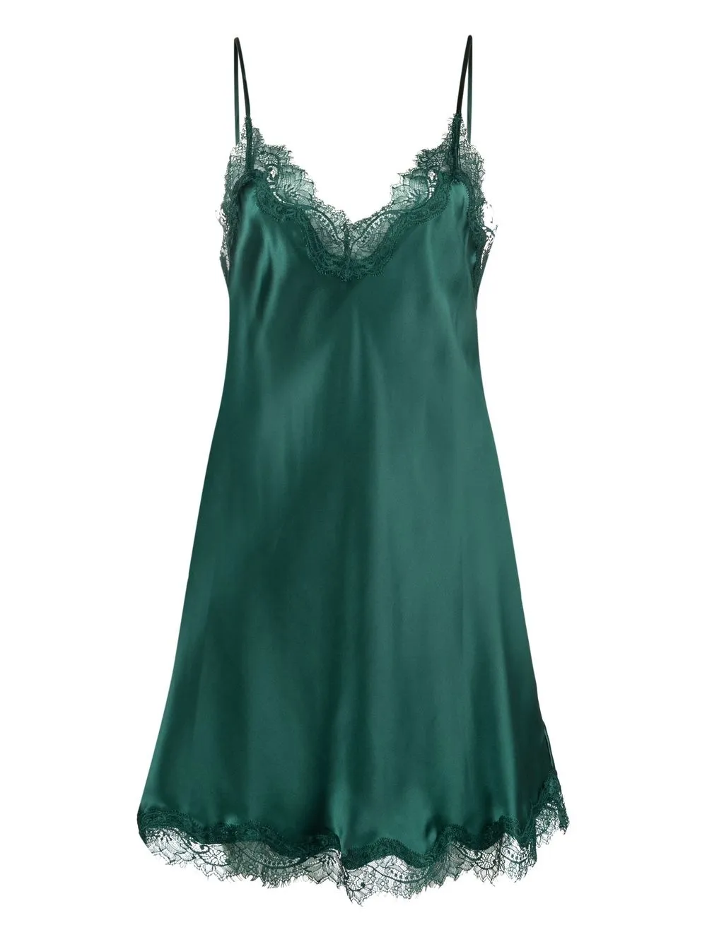 

Sainted Sisters floral-lace detail slip dress - Green