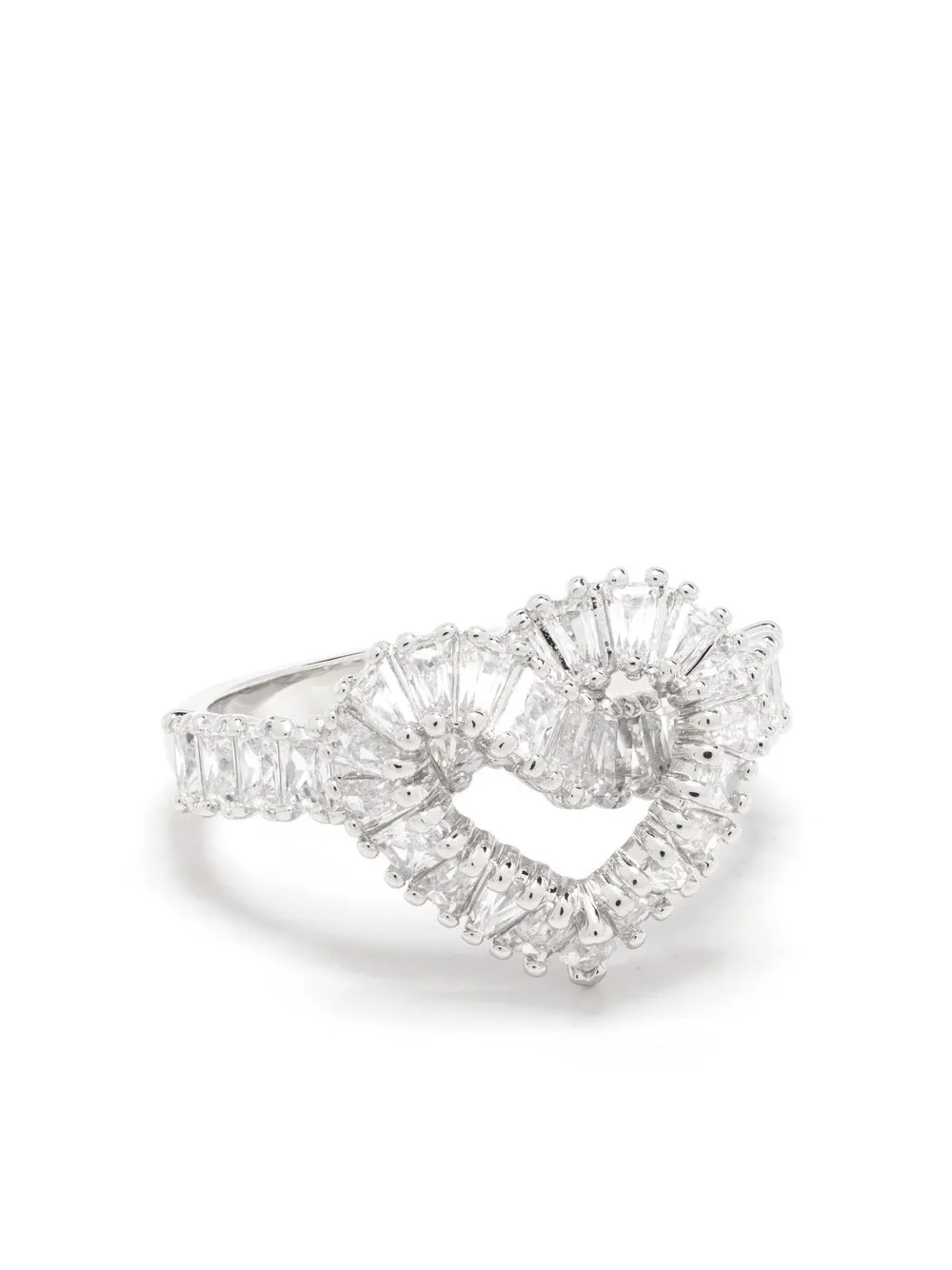 Swarovski Matrix Cocktail Ring In Silber