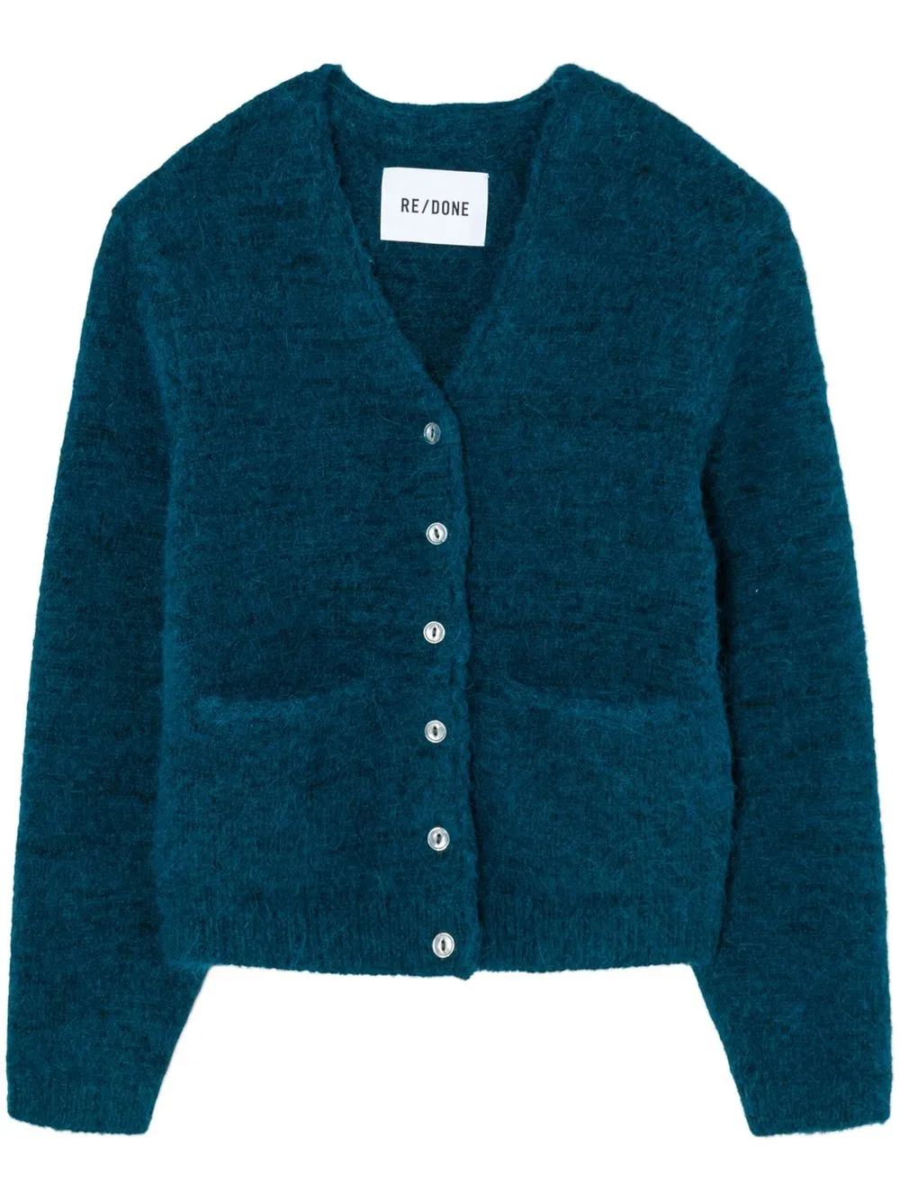 

RE/DONE V-neck long-sleeve cardigan - Blue