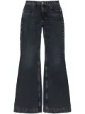 RE/DONE '70s mid-rise flared jeans - Black