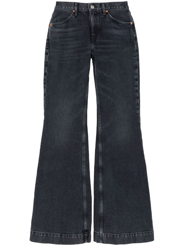 RE/DONE '70s mid-rise Flared Jeans - Farfetch