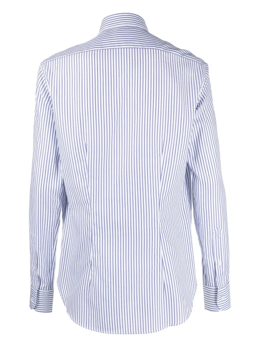 Shop Orian Striped Long-sleeve Shirt In White