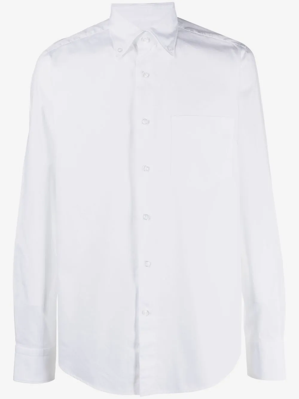 Orian long sleeve cotton shirt | White | Image 1