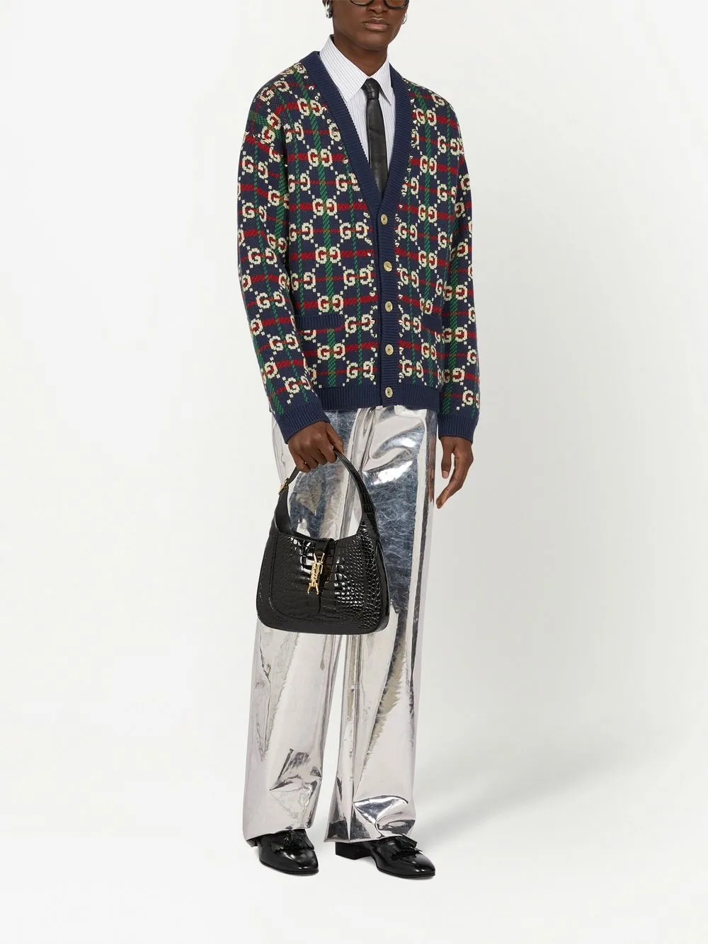 Gucci Geruit vest - Blauw