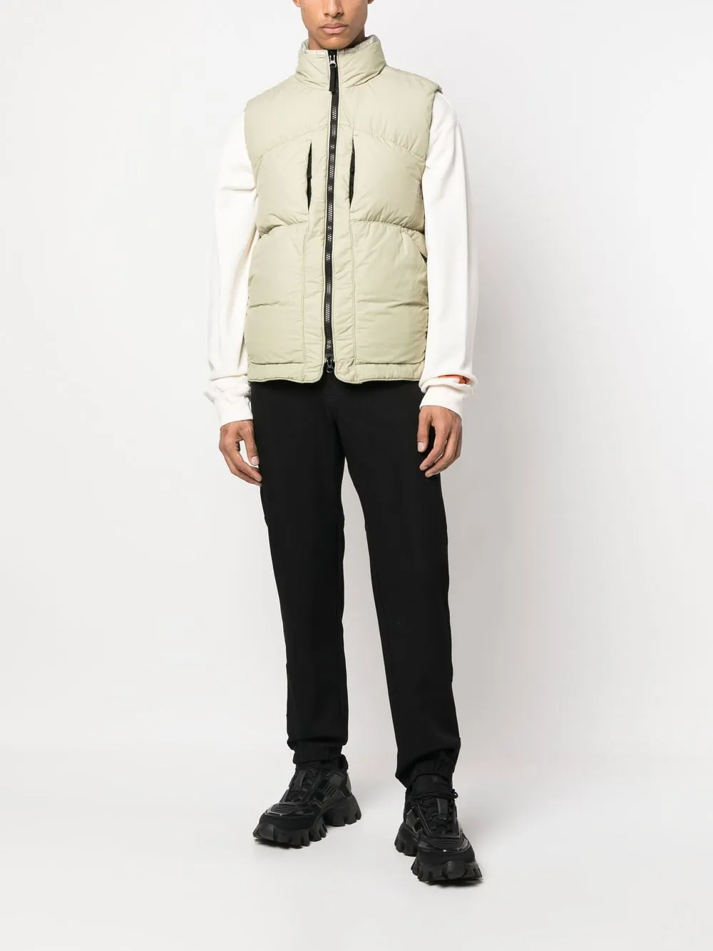 Stone Island Gewatteerde bodywarmer - Beige