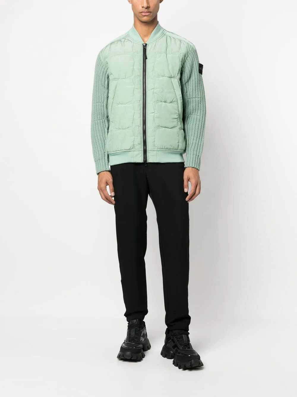 Stone Island Jack met logopatch - Groen