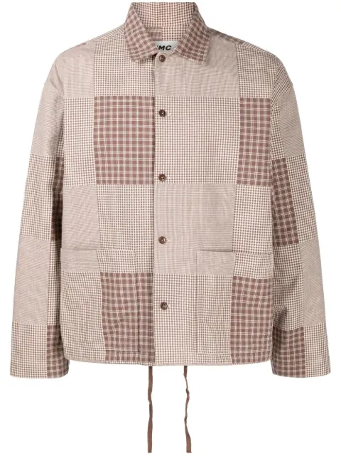 YMC PJ checked long-sleeve shirt 