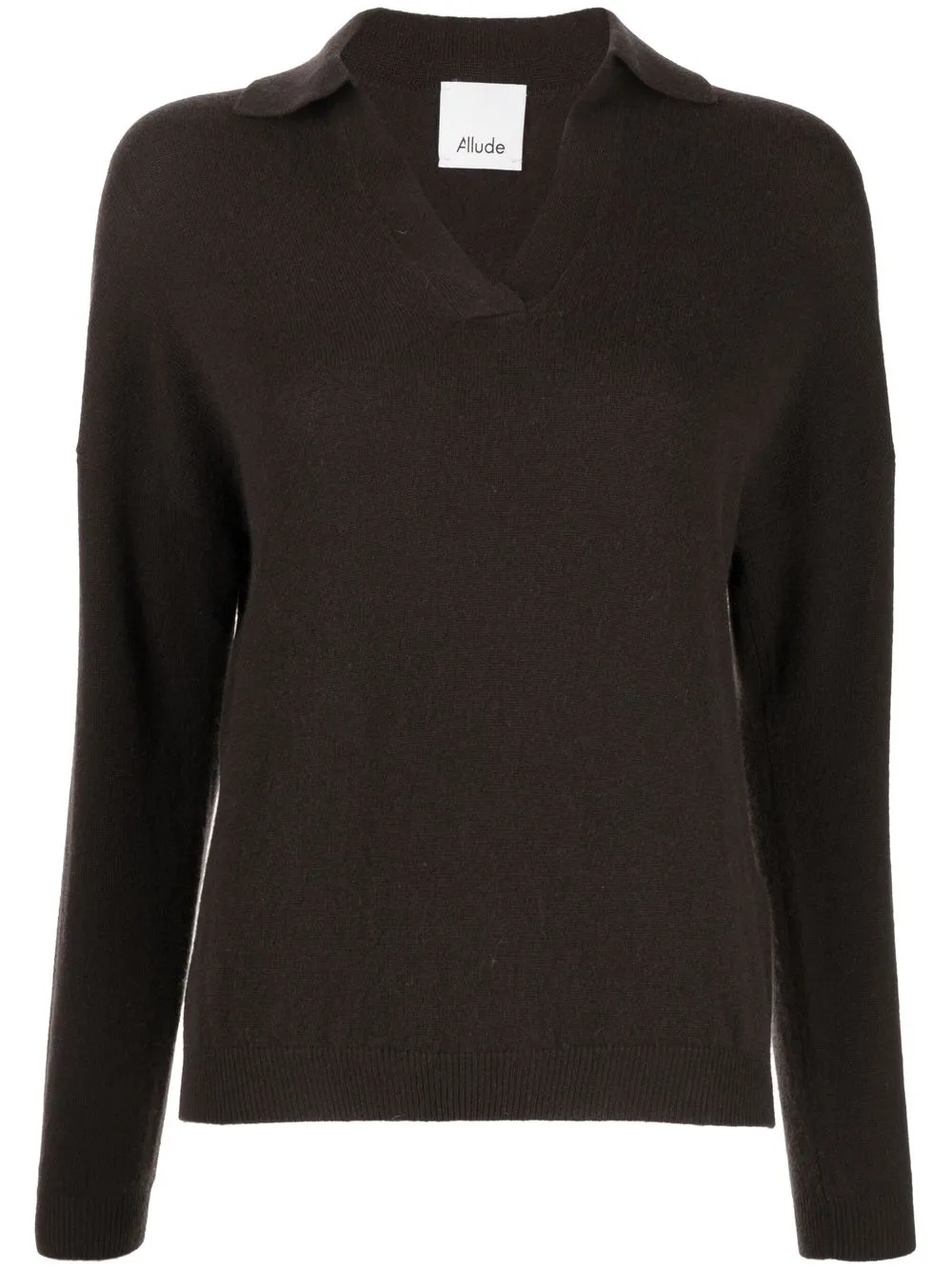 

Allude v-neck knit jumper - Brown