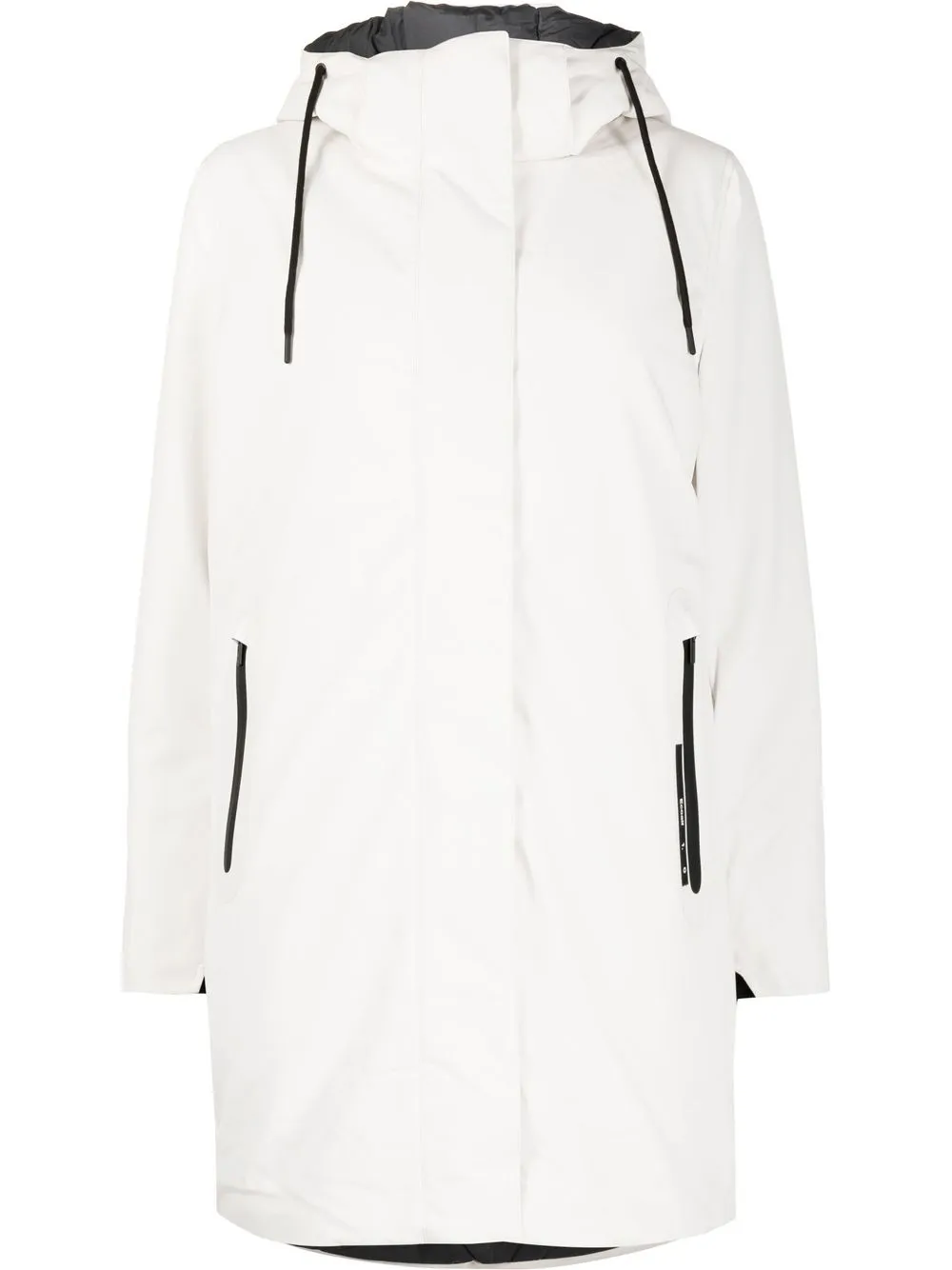 

Ecoalf hooded mid-length raincoat - Neutrals