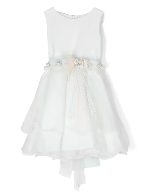 Mimilù floral-detail sleeveless dress