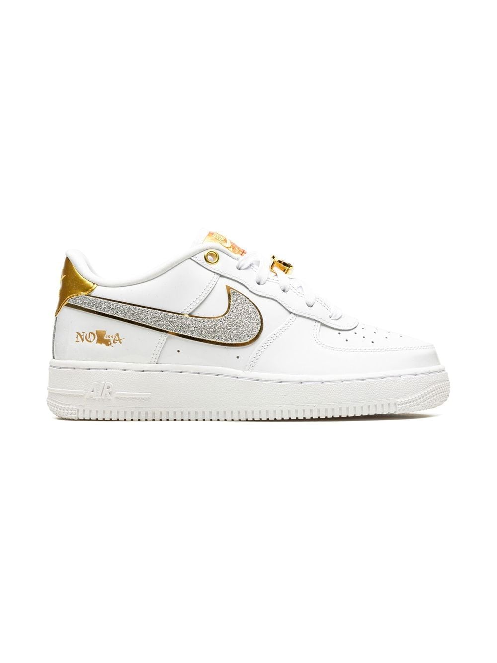 Shop Nike Air Force 1 Low "nola Gs" Sneakers In White