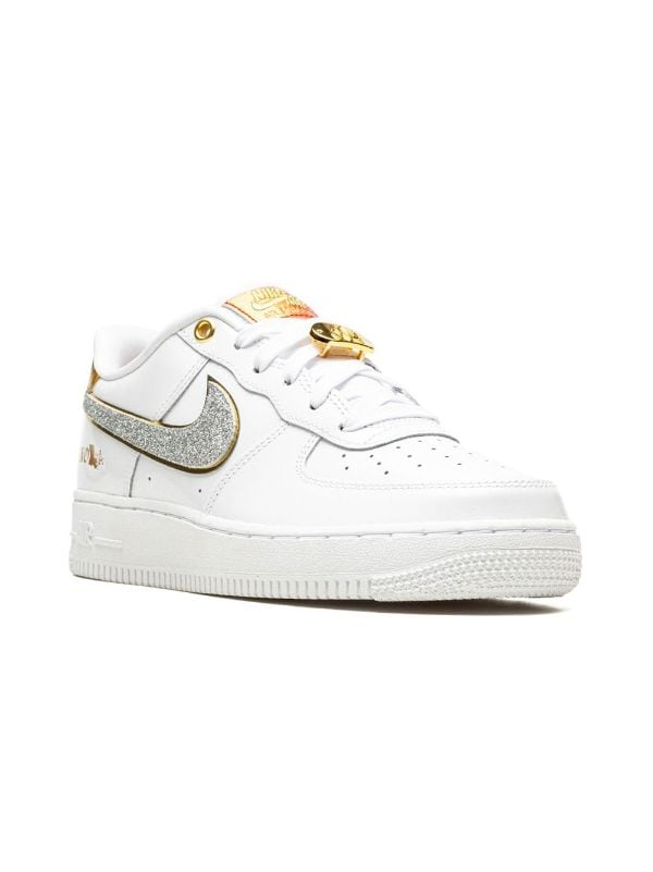 Nike Air Force 1 Low GS White Gold Black