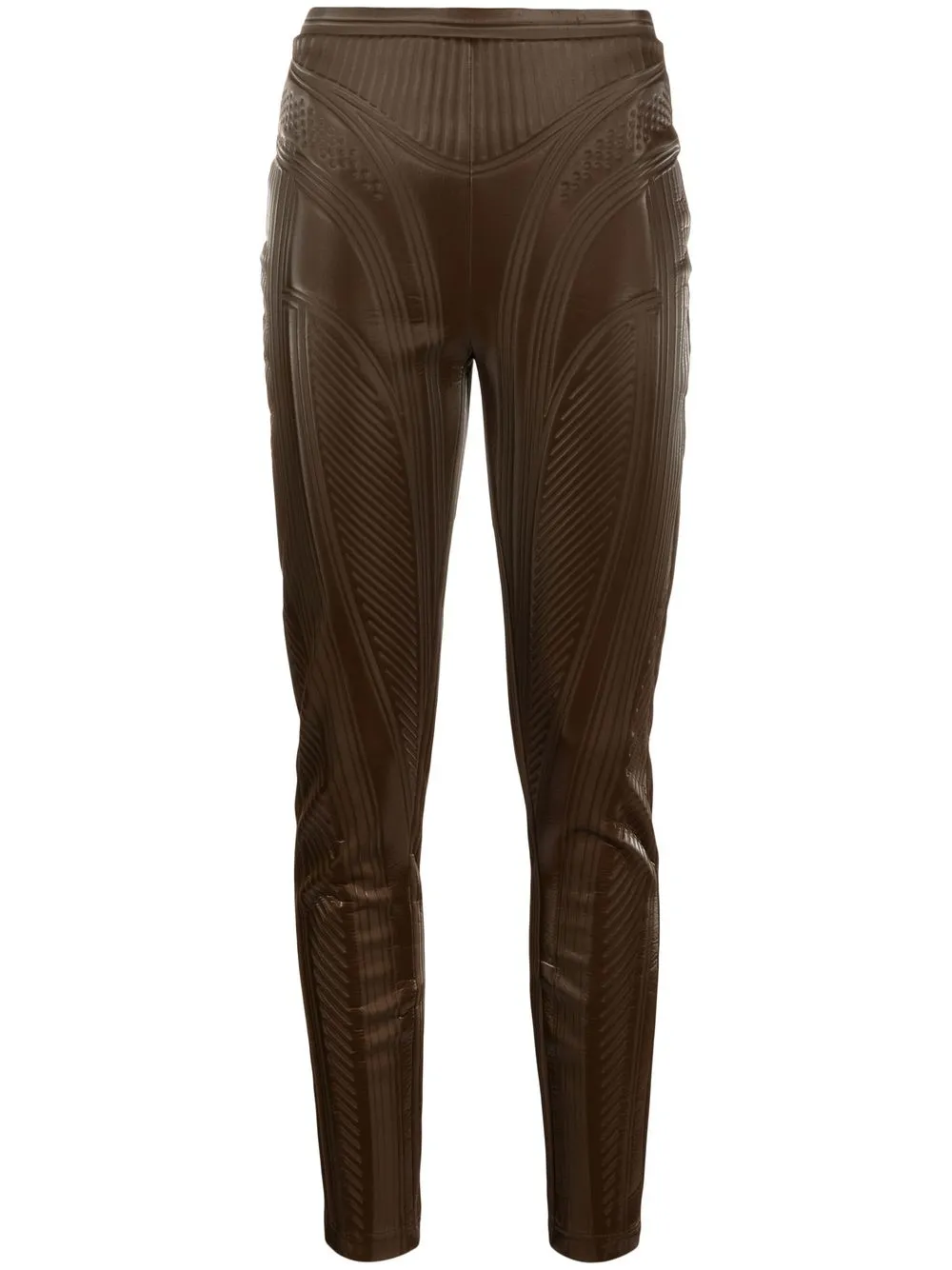 

Mugler high-waisted trousers - Brown