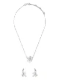 Swarovski Volta bow two-piece set - Silver