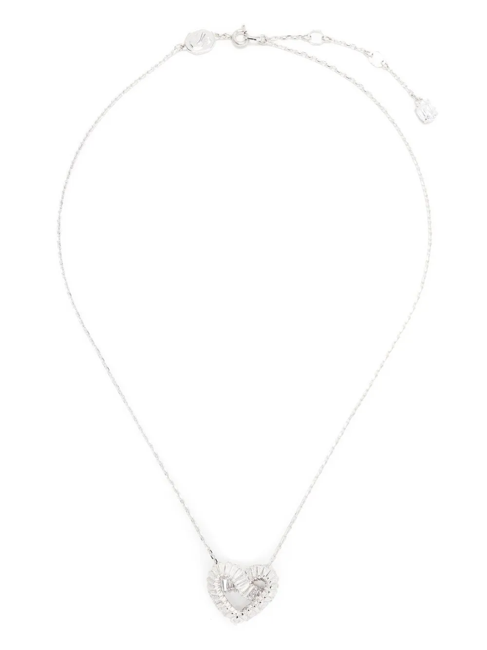 Swarovski Matrix Heart pendant Necklace Silver FARFETCH