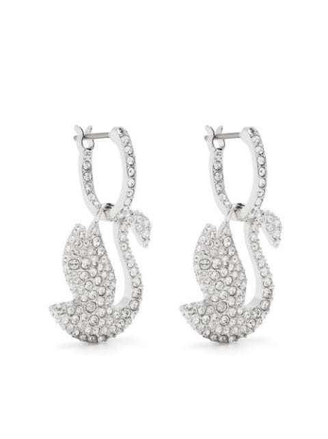 Swarovski - Iconic Swan drop earrings