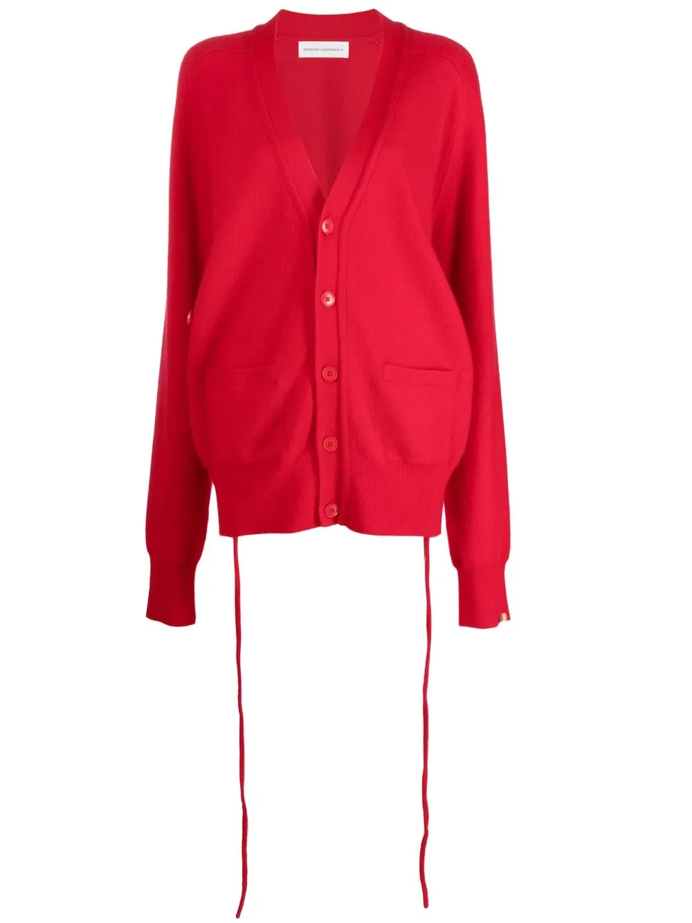 

extreme cashmere cárdigan con botones y cuello en V - Rojo