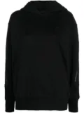 Moncler logo-tape detail hoodie - Black