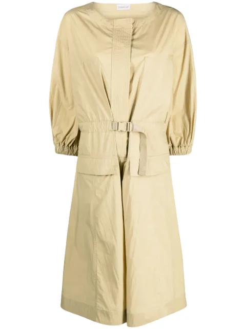 Moncler belted waist midi dress