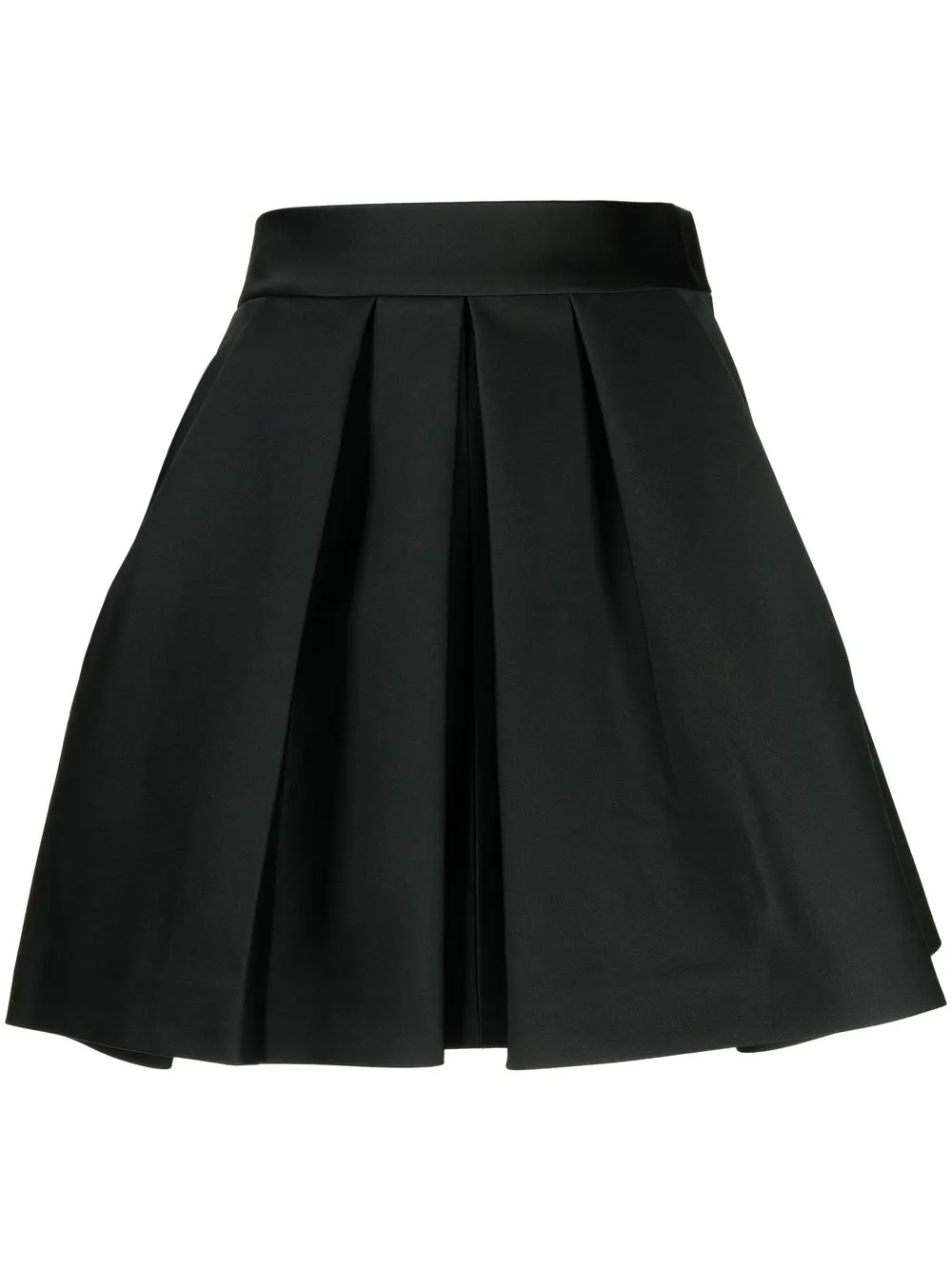 

Dice Kayek satin-finish pleated skirt - Black