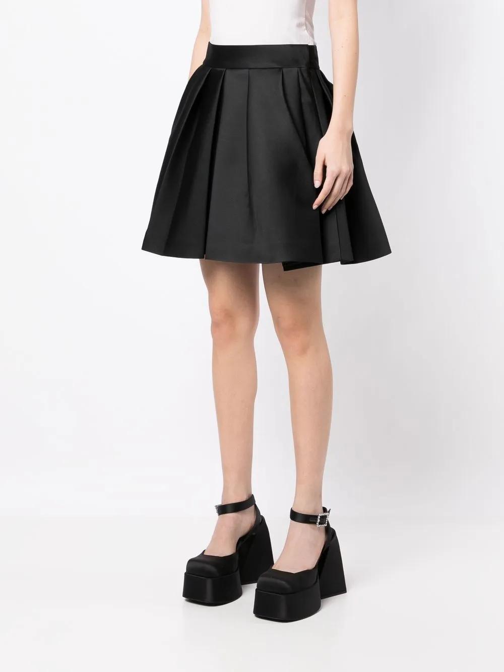 Dice Kayek satinfinish Pleated Skirt Farfetch