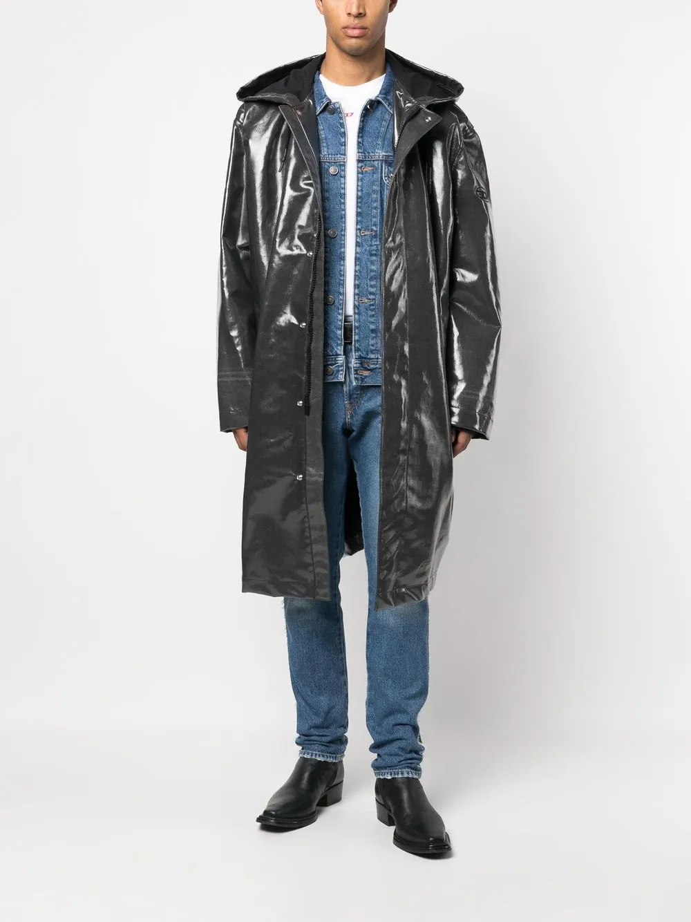 Diesel Jack met capuchon - Zwart