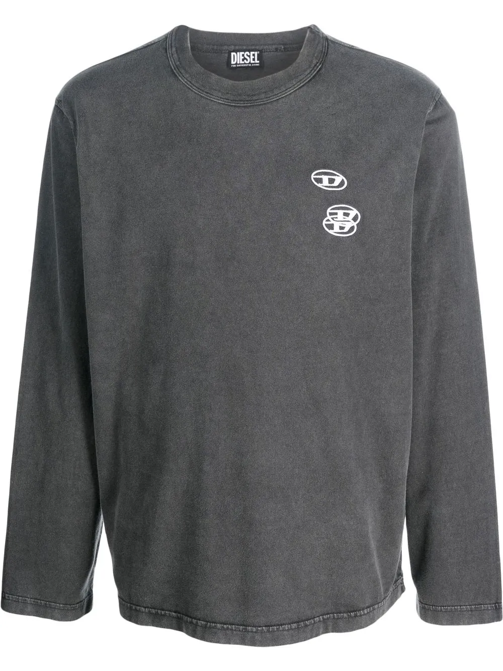 

Diesel playera con logo estampado en el pecho - Gris