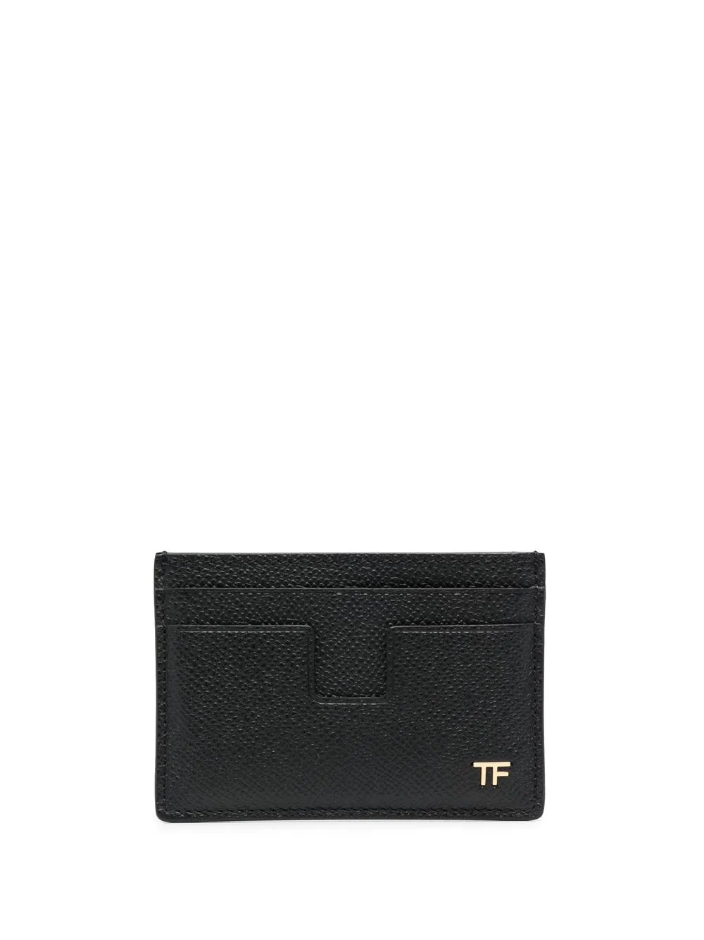 

TOM FORD logo-plaque leather cardholder - Black